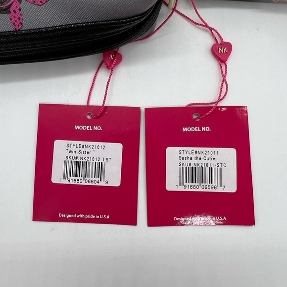 NIKKY BY NICOLE LEE SET OF 2 TRAVEL/COSMETIC ZIPPERED POUCHES NWT - Picture 6 of 14